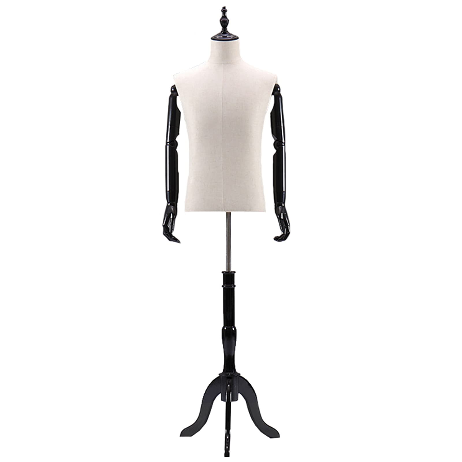 Amazon.co.jp: 成人男性マネキントルソー本体、木製アームと三脚